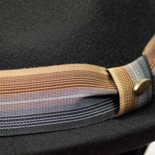 Saint Martin - Wool Felt Upturn Fedora (Band)