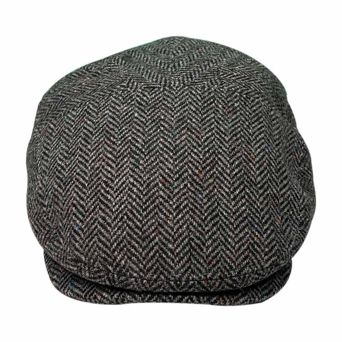 Saint Martin - Wool Herringbone Flat Cap - Front
