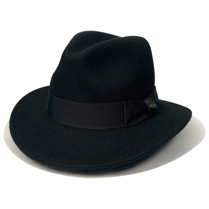 Saint Martin - Black Wool Safari Fedora - Style
