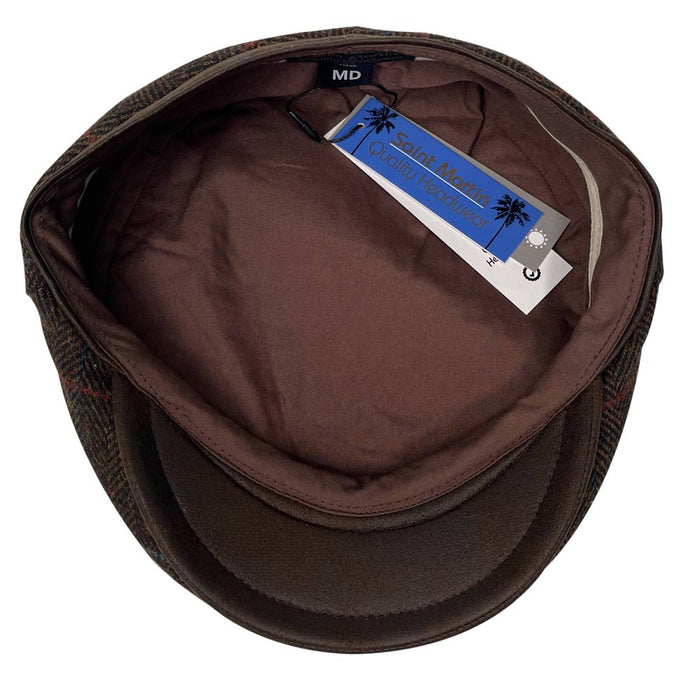 Saint Martin - Brown Wool Ivy Cap - Interior