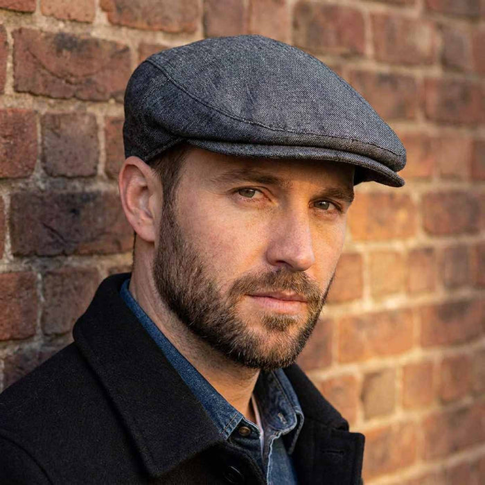 Saint-Martin-Charcoal-Flat-Cap-SM60CH-Lifestlye