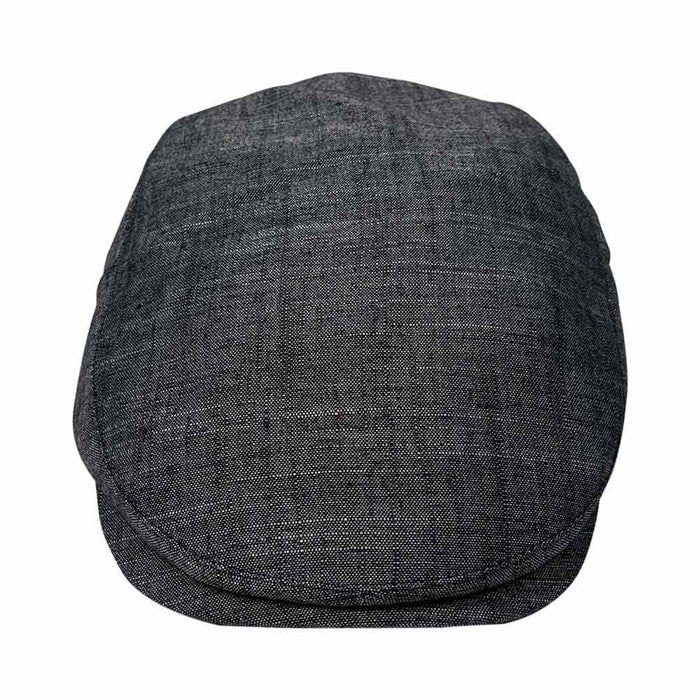 Saint Martin - Charcoal Flat Cap - Front