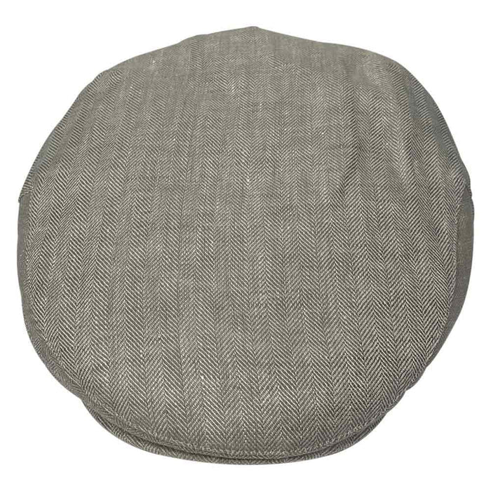 Saint Martin - Beige Flat Cap - Top