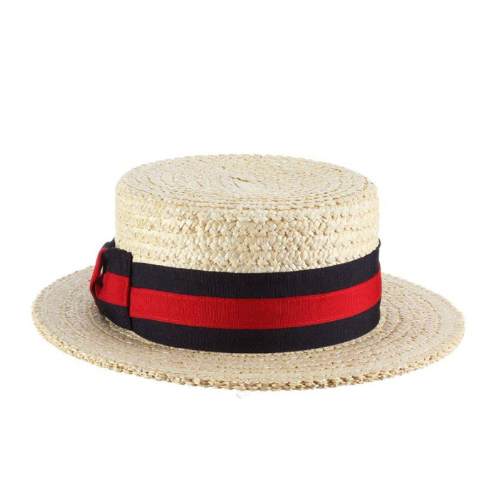 Scala boater hat back