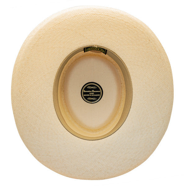 Scala - Masa Big Brim Grade 3 Gambler Panama Hat - Bottom, Inside