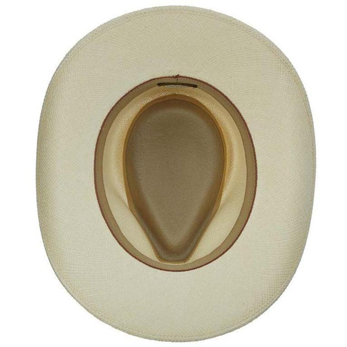 Scala - Outback Panama Hat w/ Leather Trim - Inside