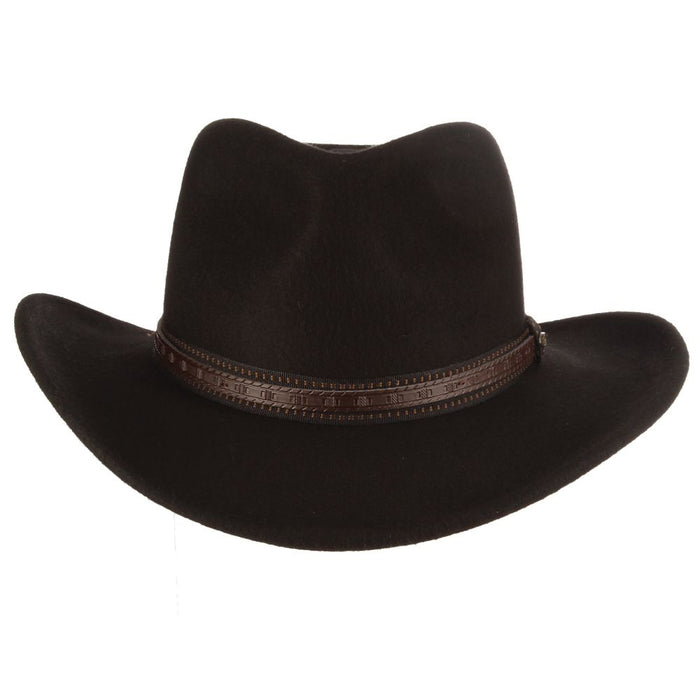 Scala - Outdoor Wide Brim Hat in Black - Front