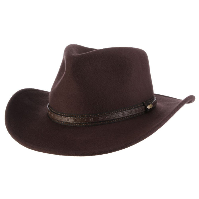 Scala - Outdoor Wide Brim Hat in Chocolate