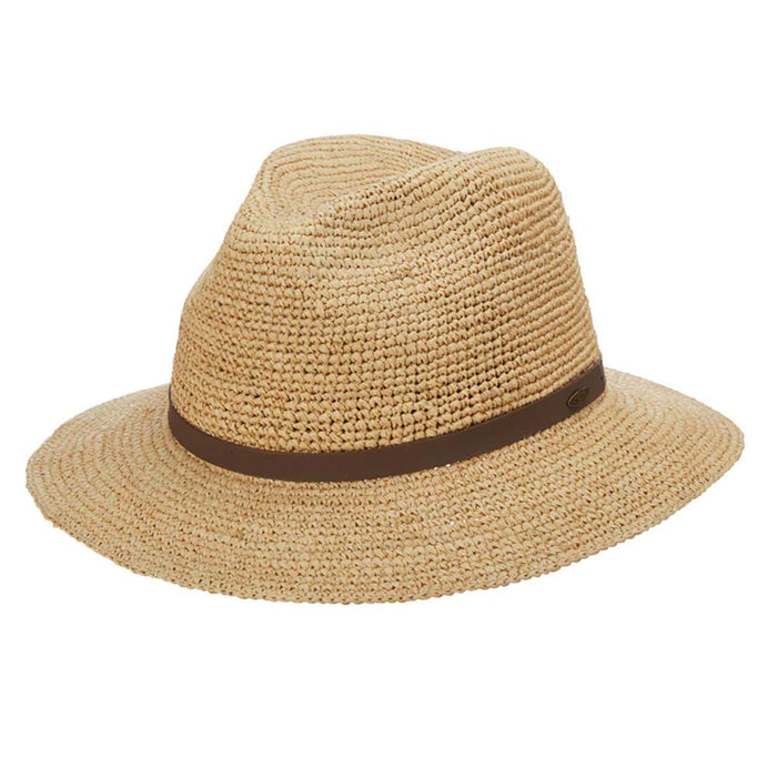 Scala - Tulum Crocheted Raffia Safari Hat - Style