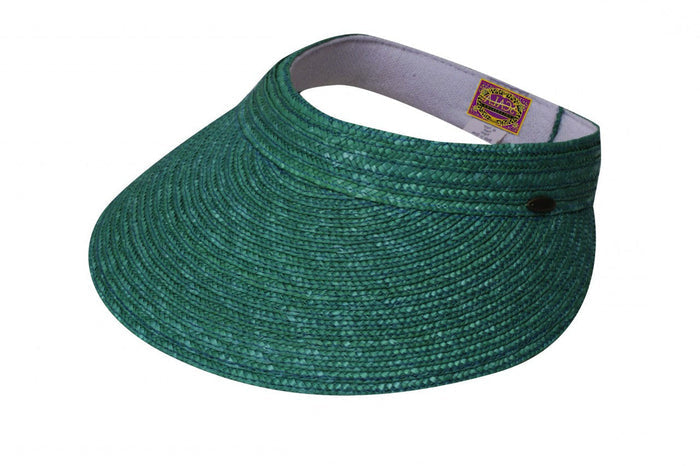 Scala - Sewn Braid Visor Turquoise