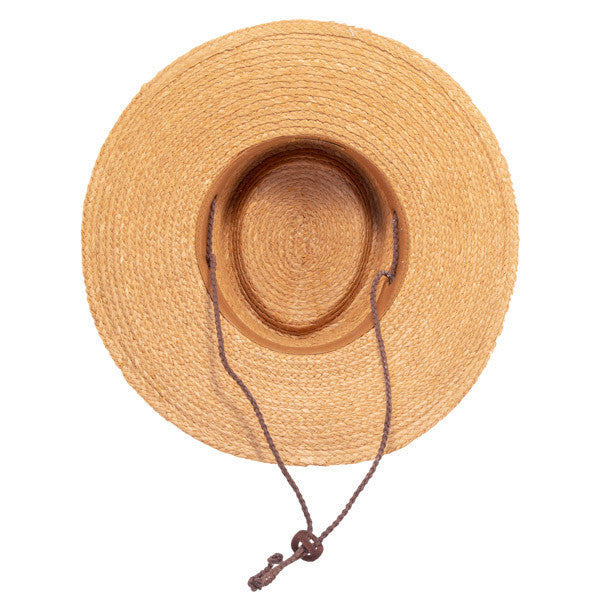 Scala- Braided Raffia Aussie Boater Sun Hat - Bottom