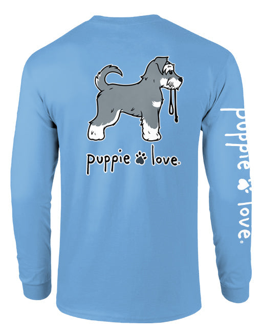 SCHNAUZER PUP (SALT & PEPPER), ADULT LS PUPPIE LOVE