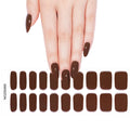Semi-Cured Gel Nail Wraps - Brown Solid