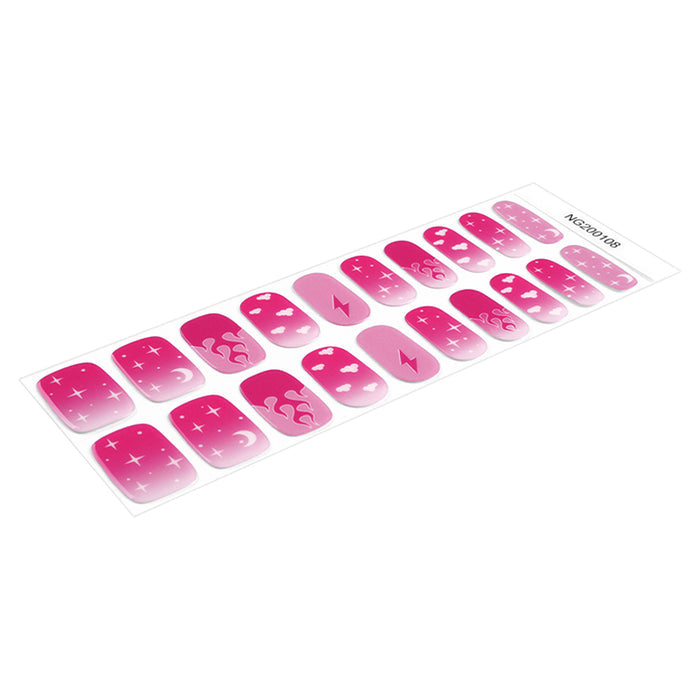 Semi-Cured Gel Nail Wraps - Cosmic Pink