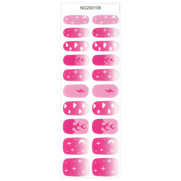 Semi-Cured Gel Nail Wraps - Cosmic Pink