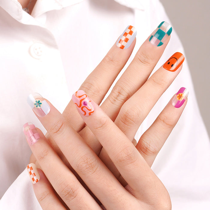 Semi-Cured Gel Nail Wraps - Funky Pop