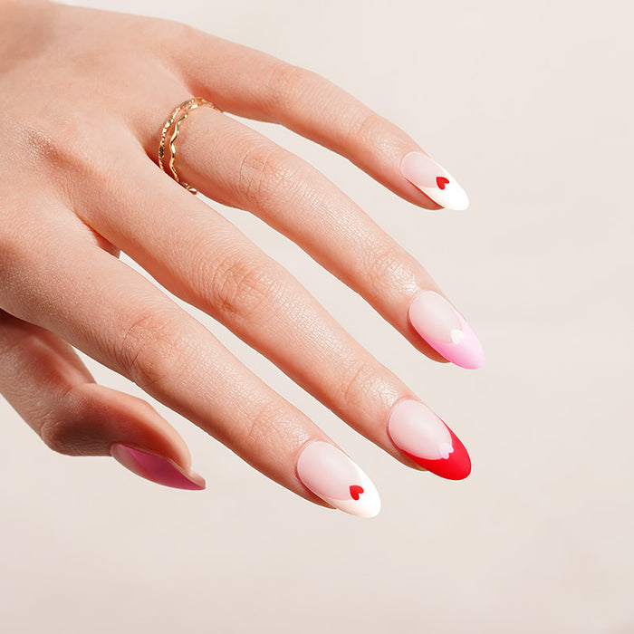 Semi-Cured Gel Nail Wraps - Heartbreaker French