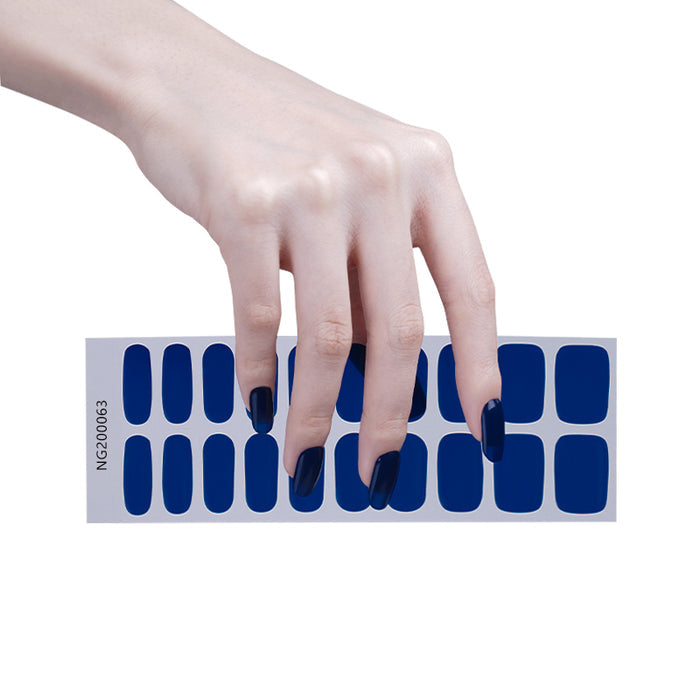 Semi-Cured Gel Nail Wraps - Ink Blue
