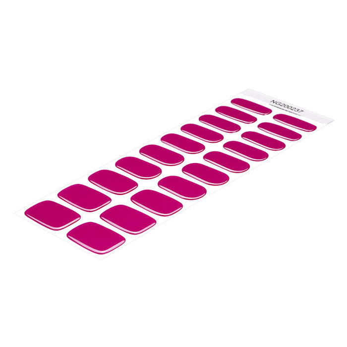 Semi-Cured Gel Nail Wraps - Magenta Solid