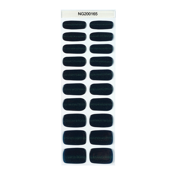 Semi-Cured Gel Nail Wraps - Midnight Teal