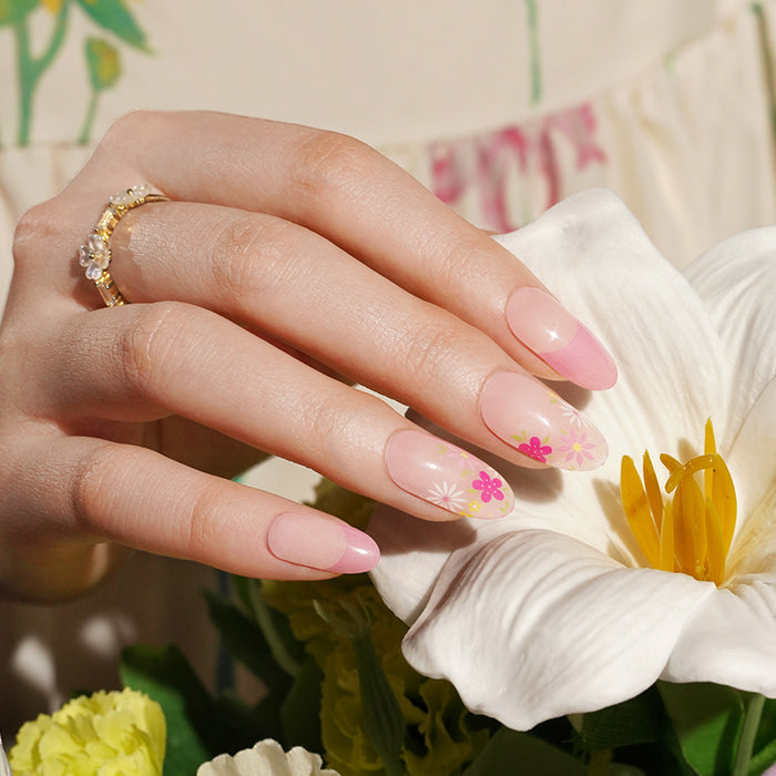 Semi-Cured Gel Nail Wraps - Rosy Garden