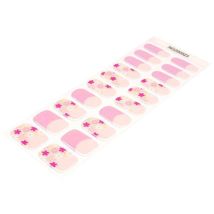 Semi-Cured Gel Nail Wraps - Rosy Garden