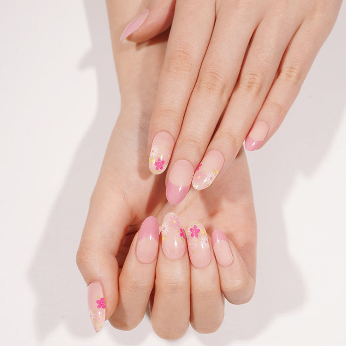 Semi-Cured Gel Nail Wraps - Rosy Garden