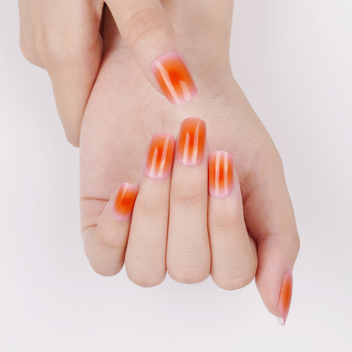 Semi-Cured Gel Nail Wraps - Tangerine Dream