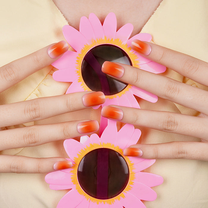 Semi-Cured Gel Nail Wraps - Tangerine Dream