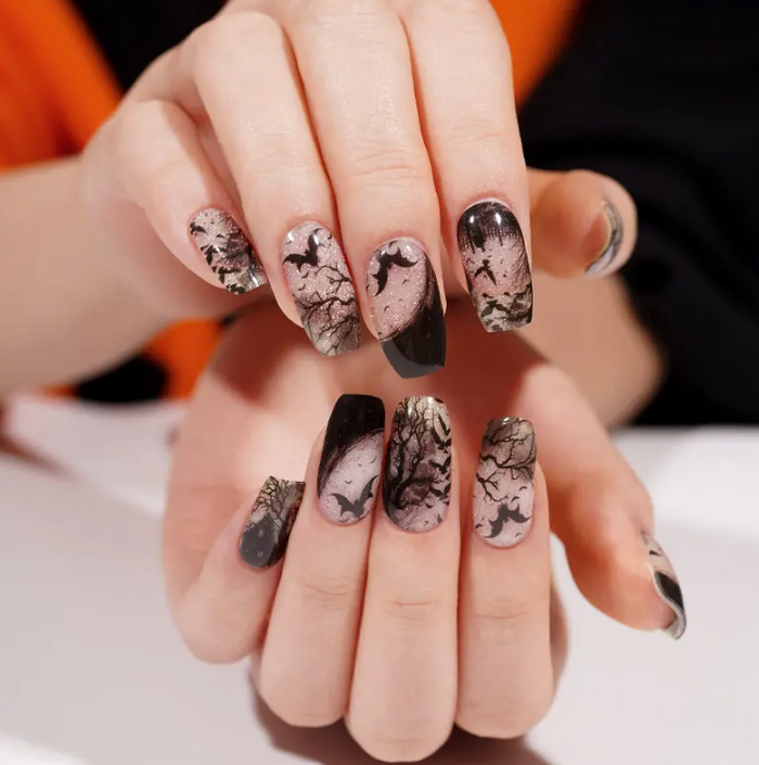 Semi-Cured Gel Nail Wraps - Witchy Hour