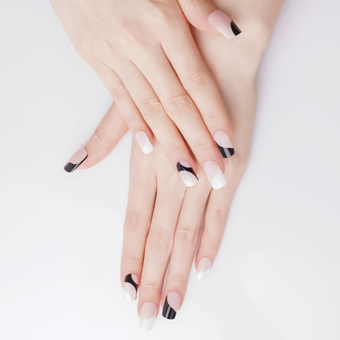 Semi-Cured Gel Nail Wraps - Yin & Yang
