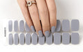 Dark Gray Semi-Cured Gel Nail Wraps Grey Solid Color