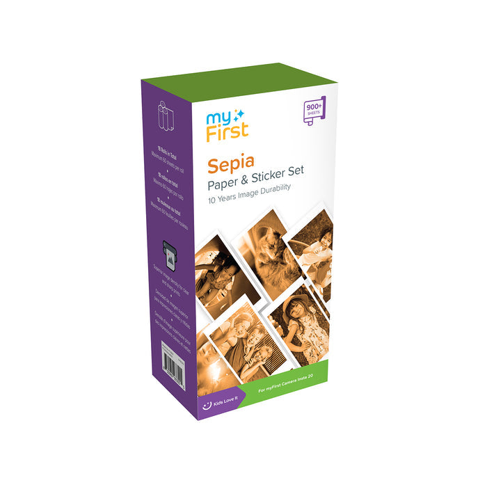 Sepia Thermal Paper & Sticker Pack for myFirst Camera Insta 20