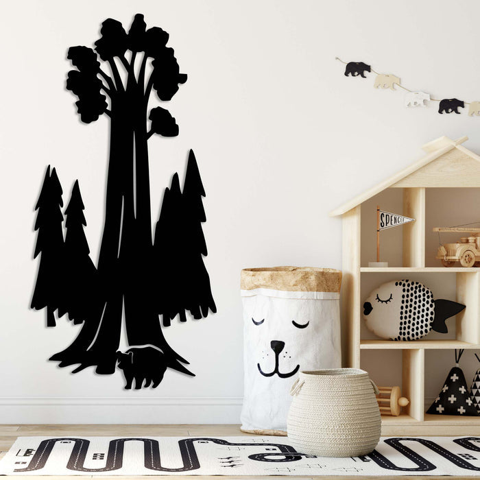 Sequoia Tree - Metal Wall Art - MetalPlex