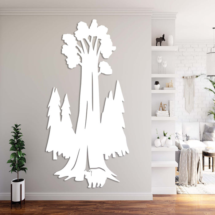 Sequoia Tree - Metal Wall Art - MetalPlex