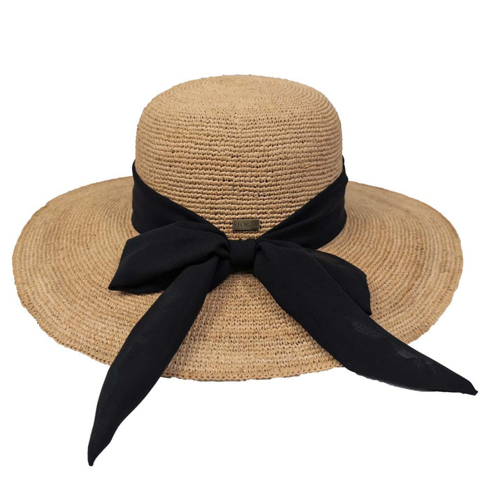 Sforza-Fine-Crocheted-Raffia-Sun-Hat-with-Bow-Back