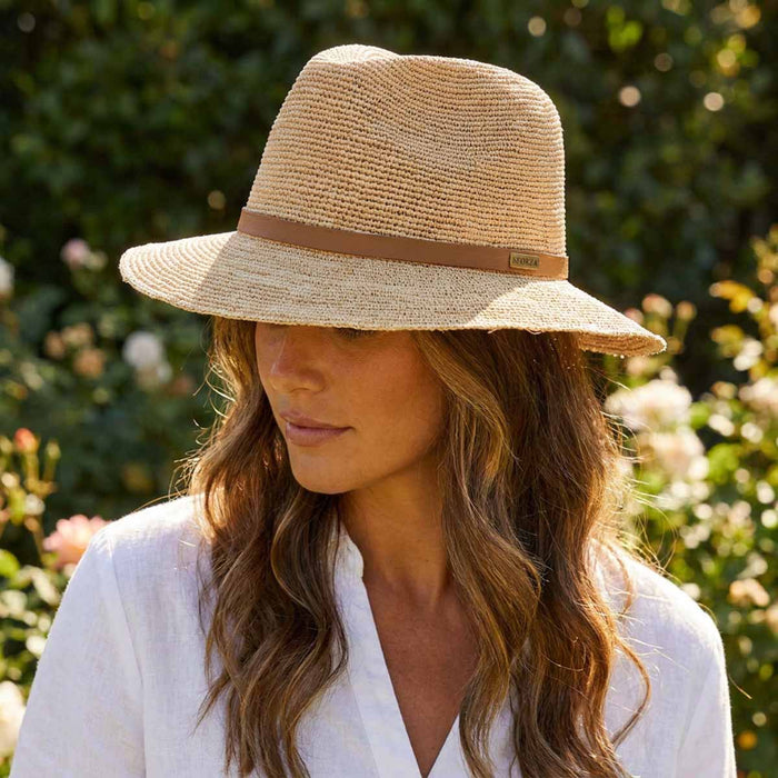 Sforza - Crocheted Raffia Safari Fedora