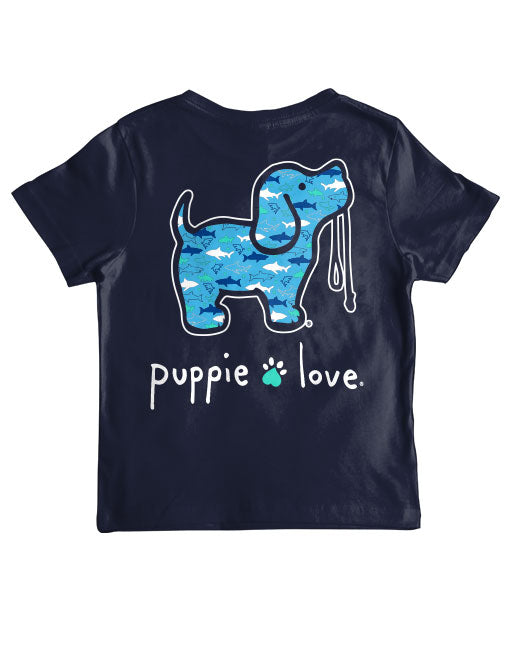 SHARK PATTERN PUP, YOUTH SS PUPPIE LOVE