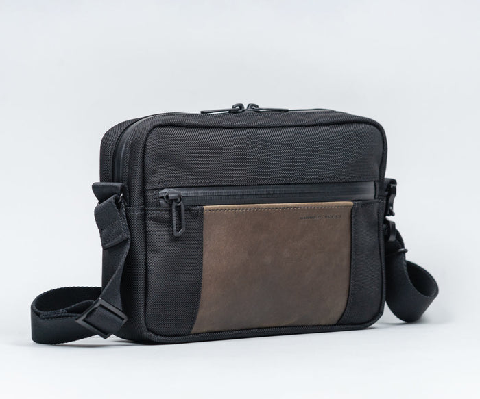 Ballistic Nylon + Chocolate Leather $159