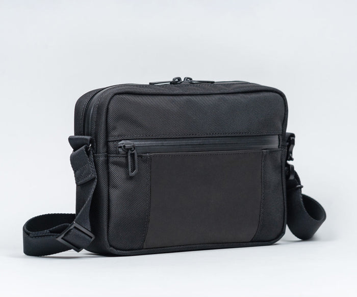 Ballistic Nylon + Black Leather $159