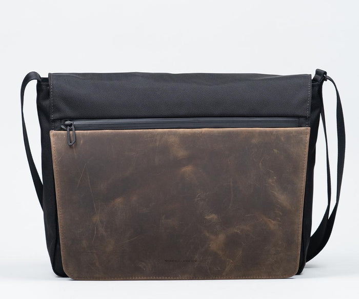 Compact $229 / Ballistic Nylon + Chocolate Leather