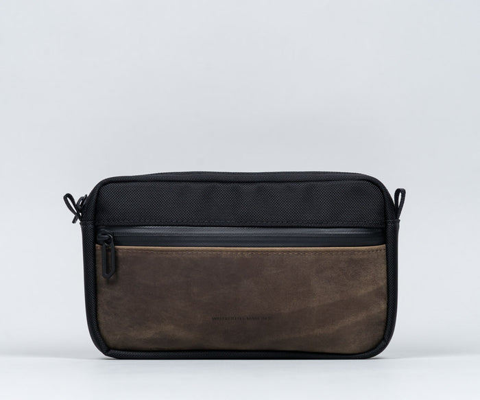 Compact $89 / Ballistic Nylon + Chocolate Leather
