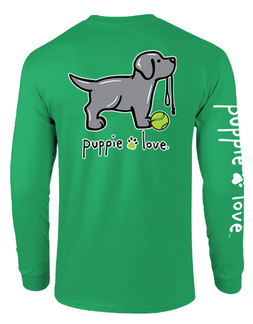 SILVER LAB PUP, ADULT LS PUPPIE LOVE
