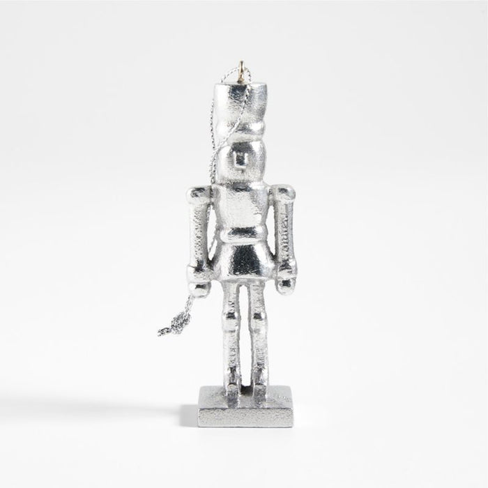 Silver Nutcracker Christmas Tree Ornament