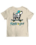 SKATEBOARD SKELETON PUP, YOUTH SS PUPPIE LOVE