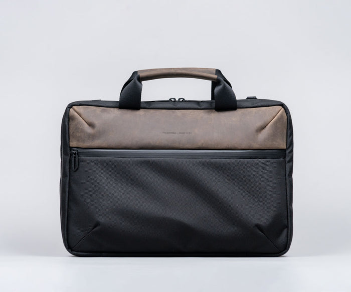 Ballistic Nylon + Chocolate Leather $229