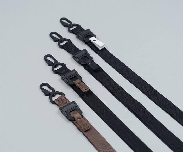 1-inch straps with full-grain leather tabs