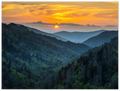 Smoky Mountains Sunset - Print - MetalPlex