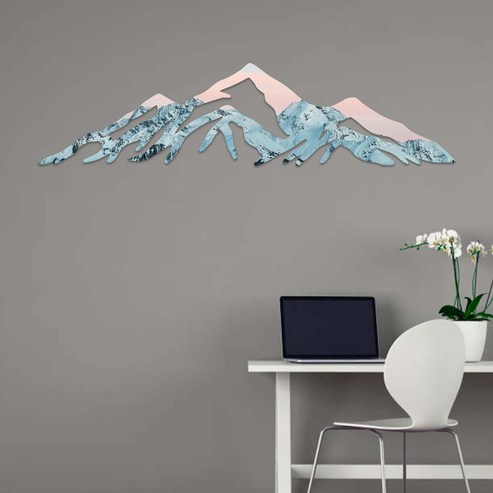 Snow-Capped Rocky Mountains - Metal Wall Art - MetalPlex