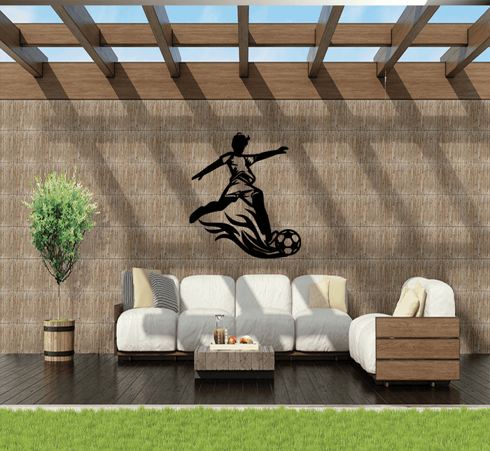 Soccer Metal Wall Art